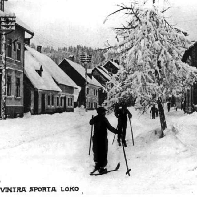 Snijeg u centru delnica 1941.g.