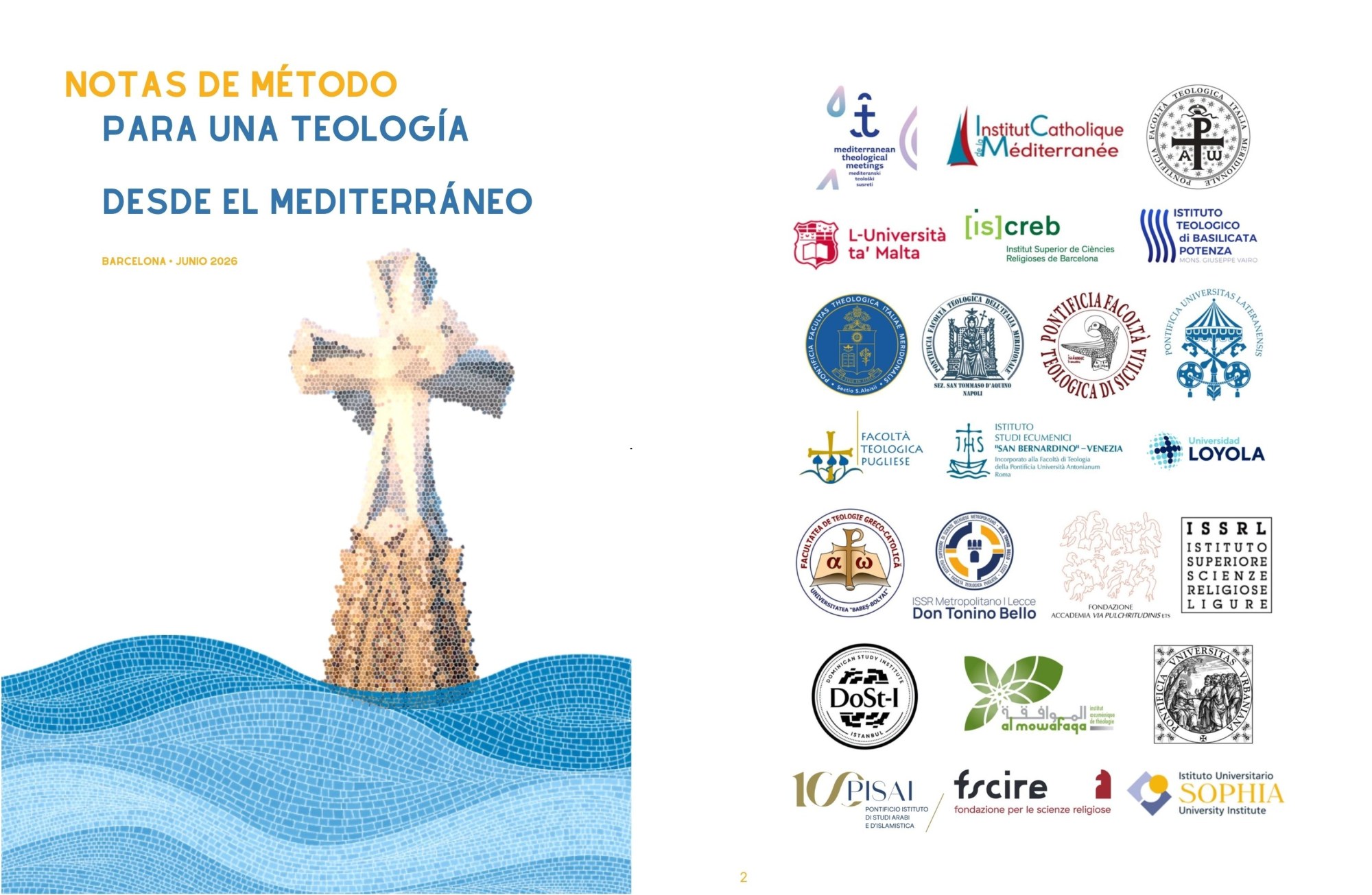 Teološka mreža Mediterana – objava „Bilješki za teologiju iz Mediterana“, Barcelona » naslovna